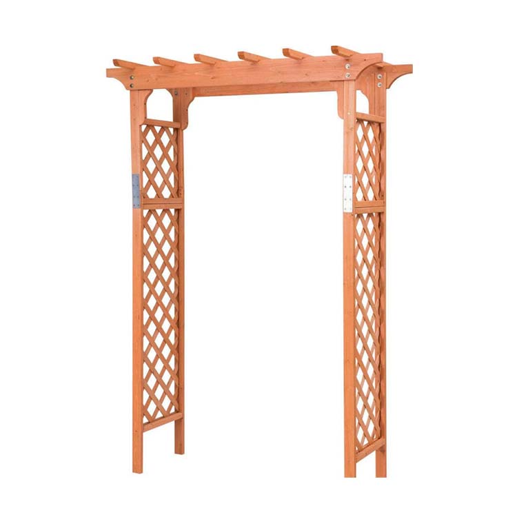 Easily Assembled Wooden Garden Arches Based Round Arch
