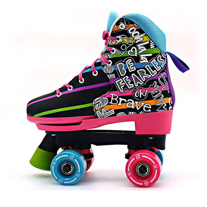 Design Bounce Inline Skate Patines Set Adjustable Patines Quad Roller Skate HS-Q006 2021 New 9506702000 Red Nylon Foam+ Velvet