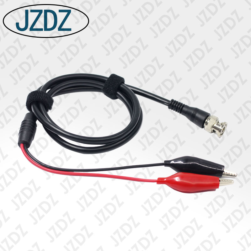 JZDZ J.70049 BNC Q9 штекер к двойному зажиму осциллографа тестовый щуп кабель 110 см оптовая продажа