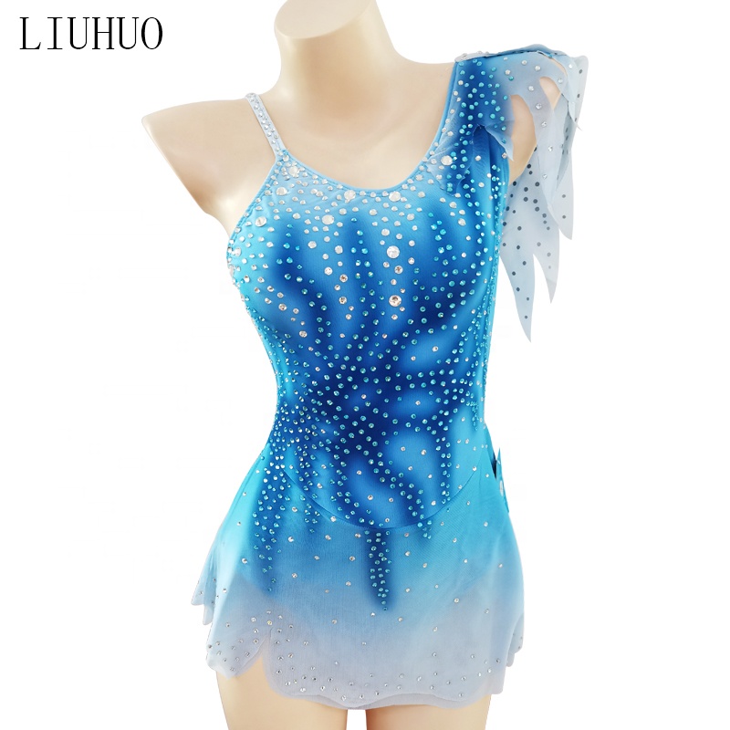Stage Dance Wear for Ladies/women Christmas Skating Dance Wear Garment Wholesale Sexy Dresses Children for Girls Performance