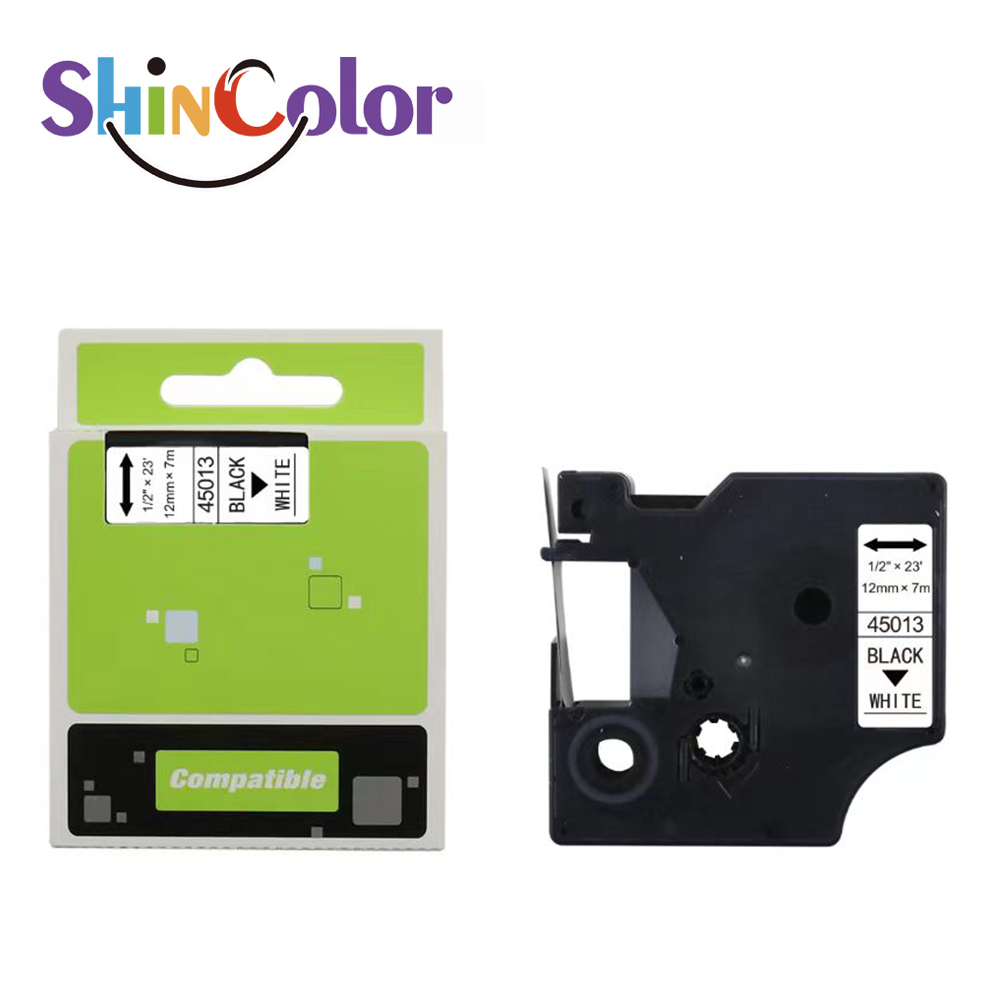 ShinColor Dymo D1 45010 45013 45016 45017 45018 45019 этикетки, совместимая с Dymo этикеточный принтер 12 мм X 7 м