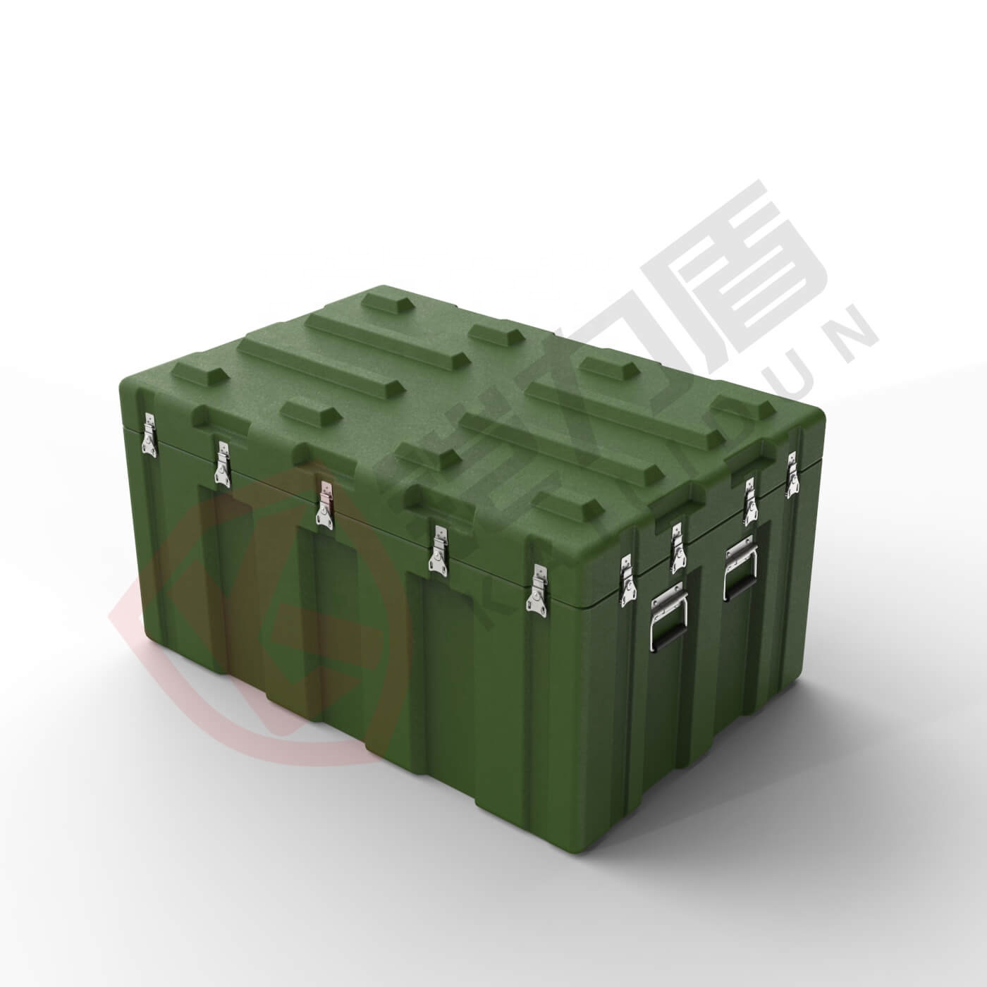 Hard plastic military rotational plastic material transport box