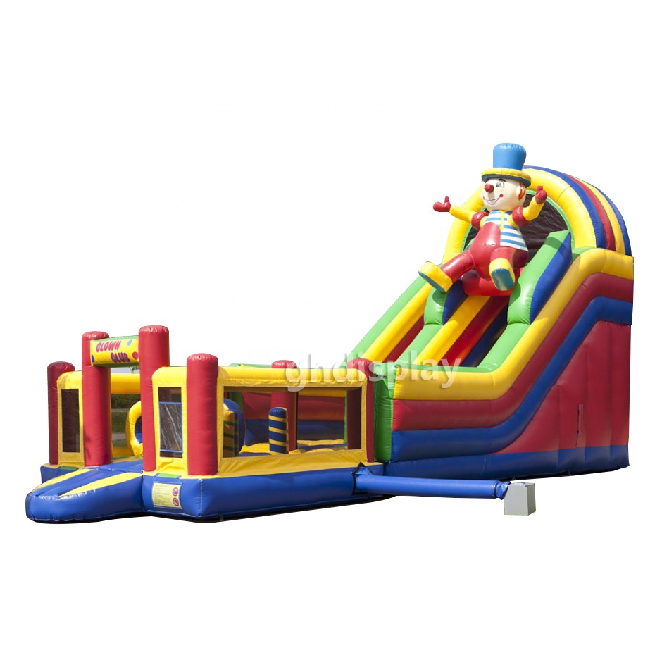 custom commercial funny clown kids bouncy clown bouncer inflatable slide bouncer clown bounce combo