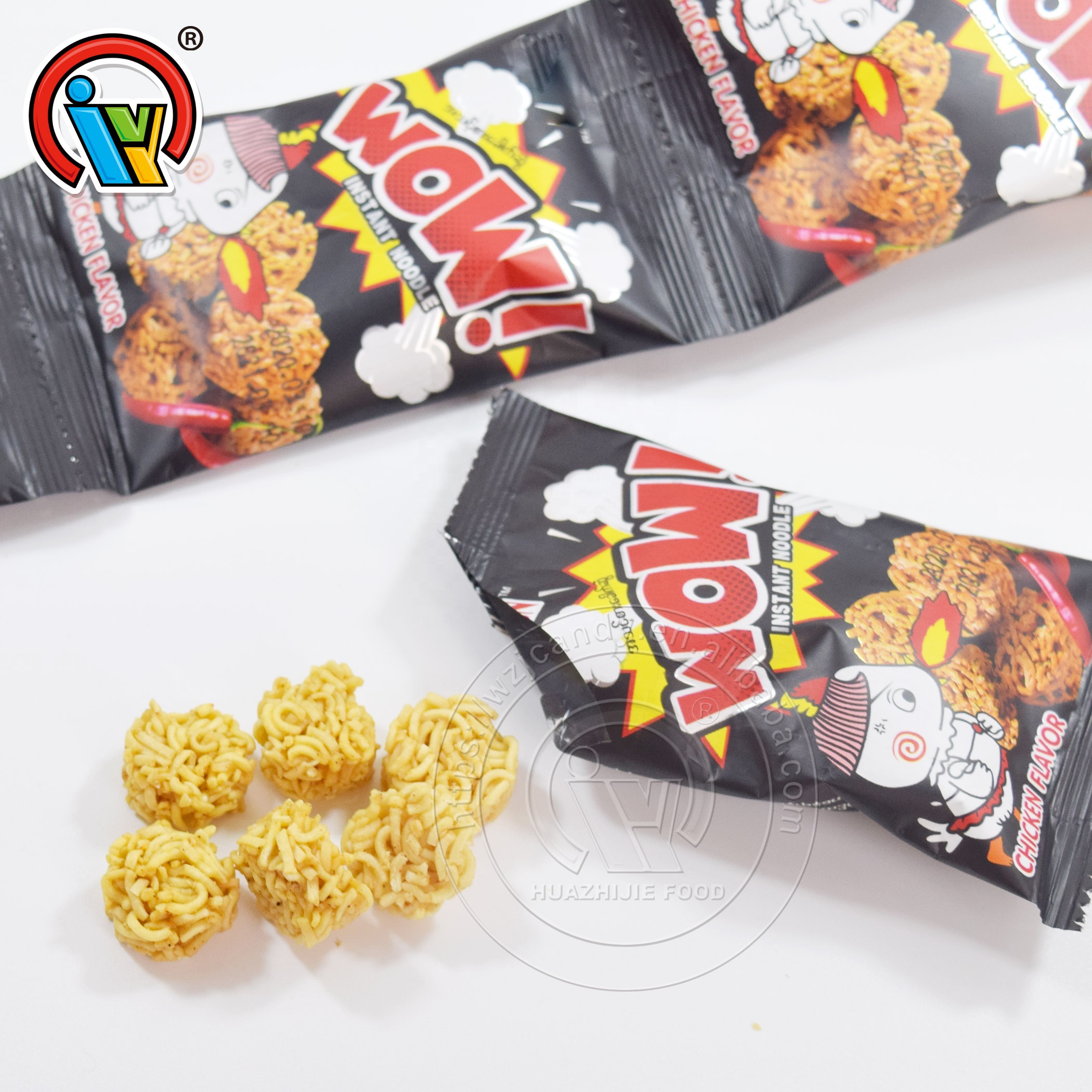 С принтом «Yummy» Хрустящие сухая лапша быстрого приготовления закуски для продажи