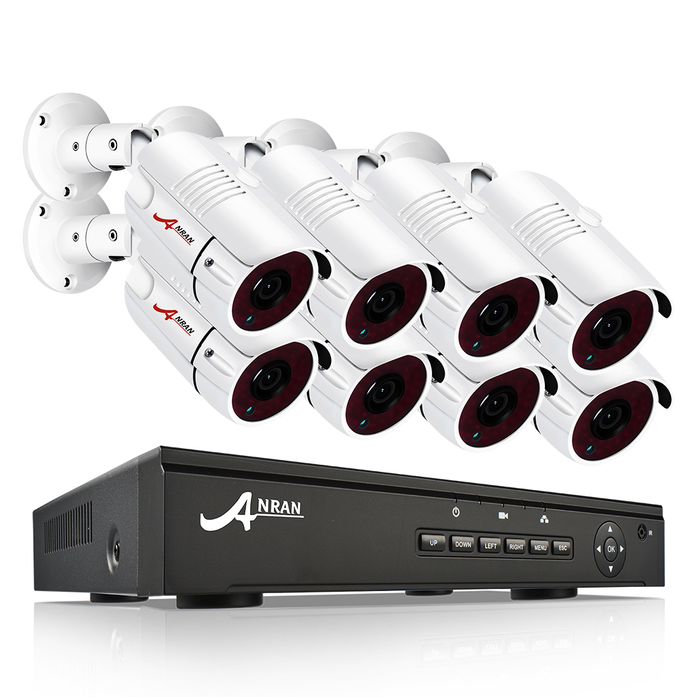ANRAN 8-канальный NVR POE HD 5MP CCTV IP камеры Наборы 8 CH домашние камеры видеонаблюдения