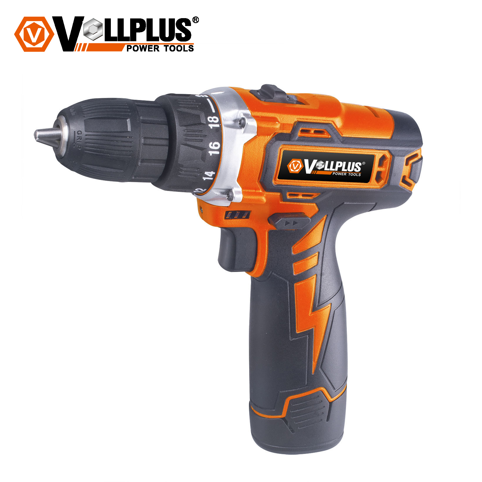 VOLLPLUS POWER TOOLS VPCD2501 CORDLESS DRILL LI-ION 10MM KEYLESS CHUCK TWO GEAR SPEED