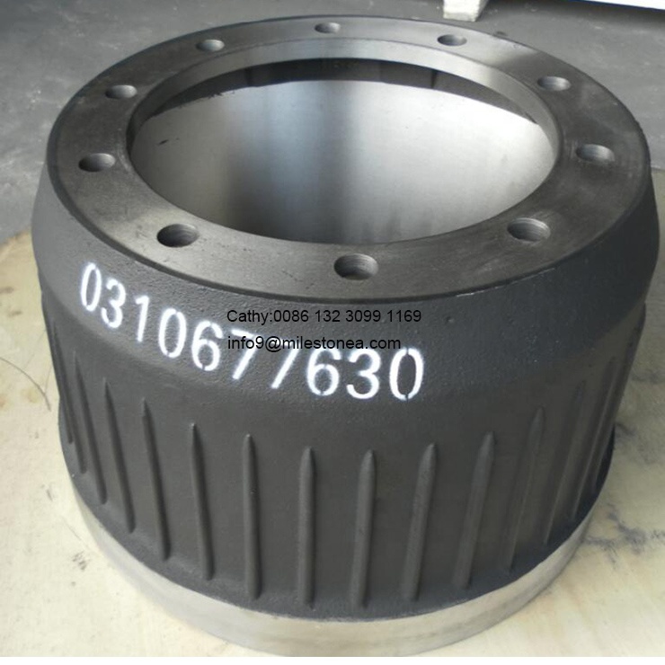 0310677630 rear axle large brake drum manufacturer