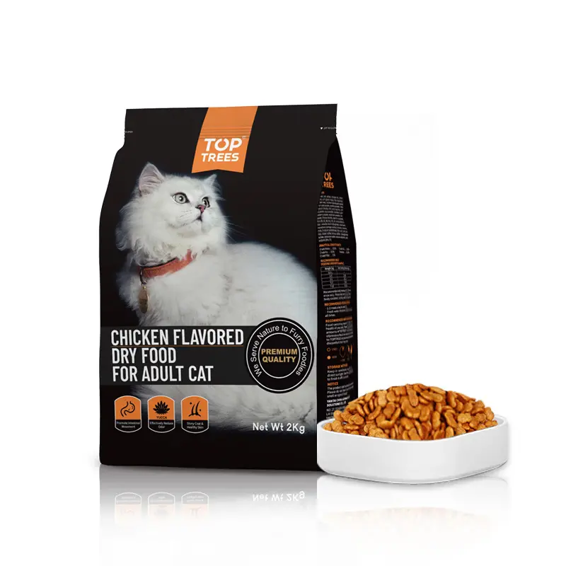 Корм для кошек с высоким содержанием белка, полностью натуральное сырье в качестве органического Сухого Корма для кошек