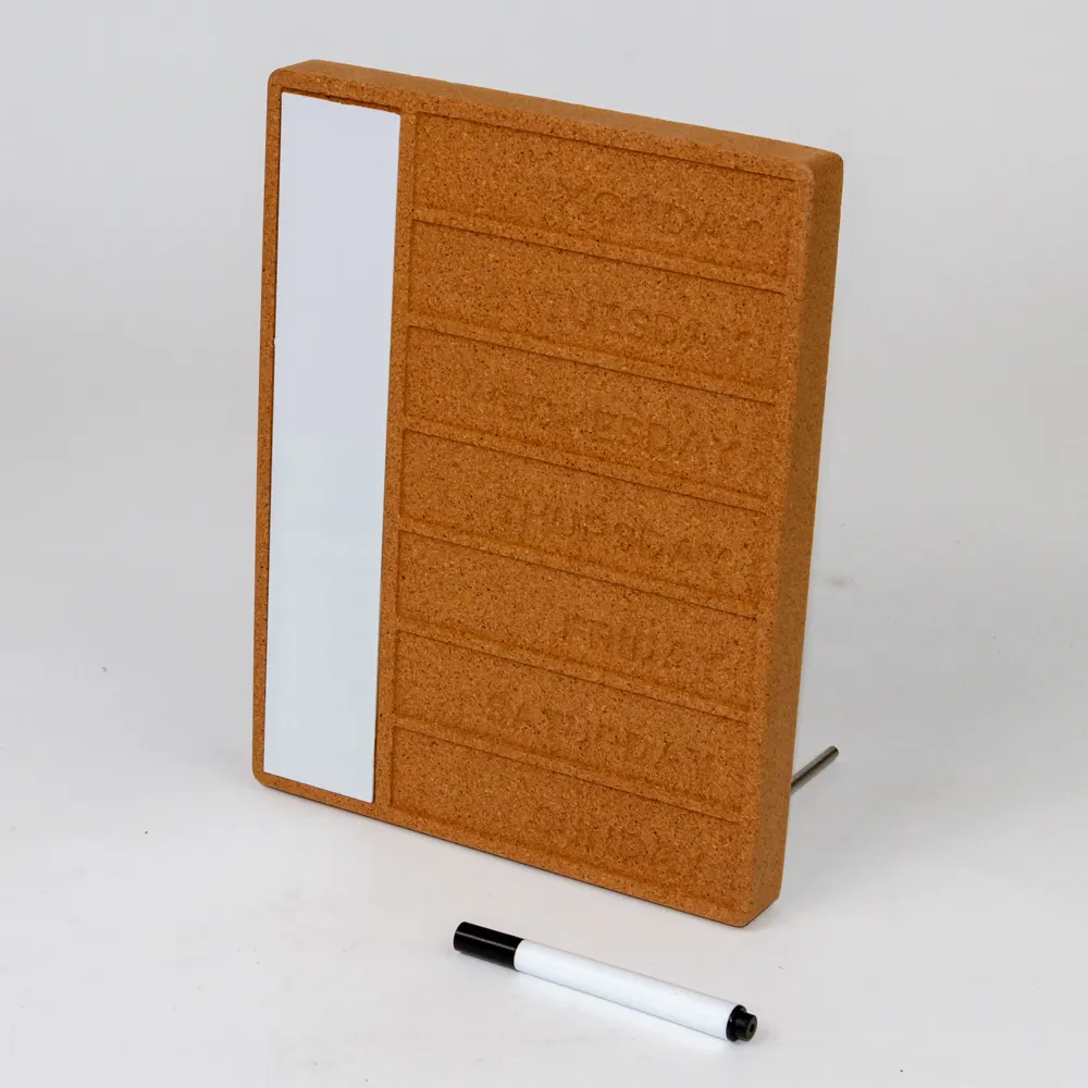 Magnetic White Board and Pin Cork Board Dry Erase Bulletin Cork Wooden Notice Message Board