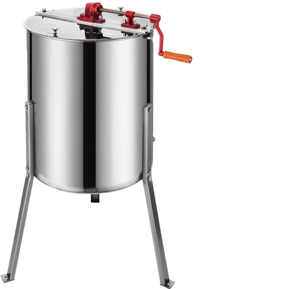 SIHAO Stainless Steel Manual Honeycomb Spinner Beekeeping 4 Frame Honey Extractor