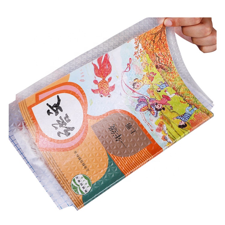 china factory clear pvc self adhesive plastic vinyl book cover roll