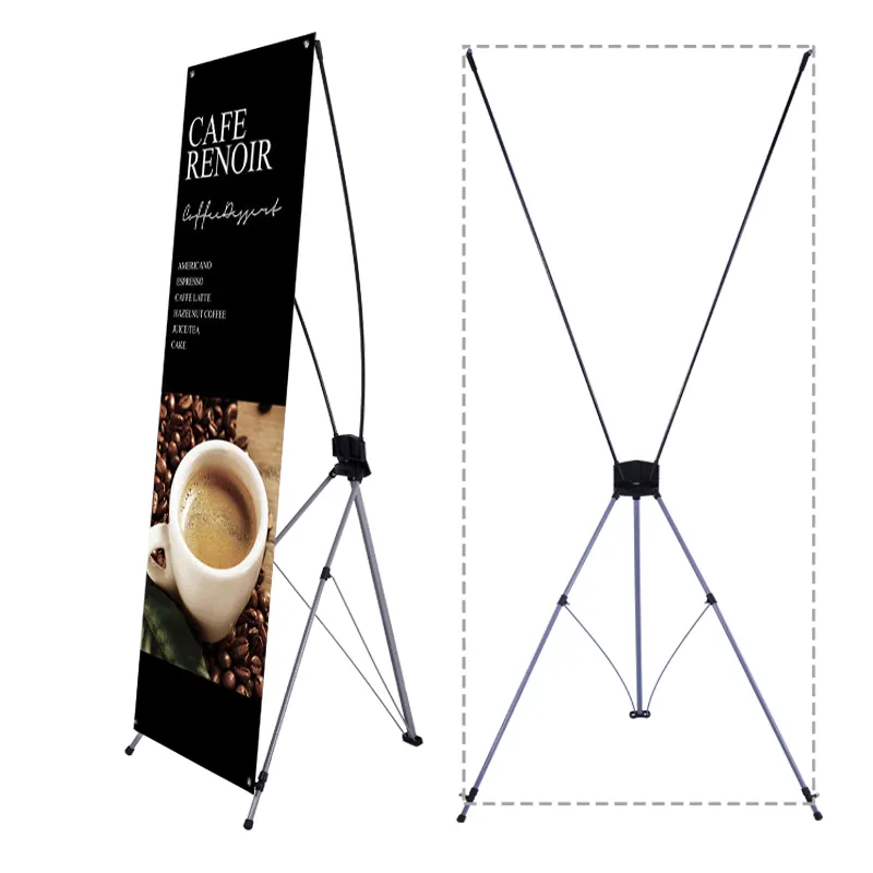 Aluminum luxury tear drop retractable banner roll up banner stand advertaising display stand