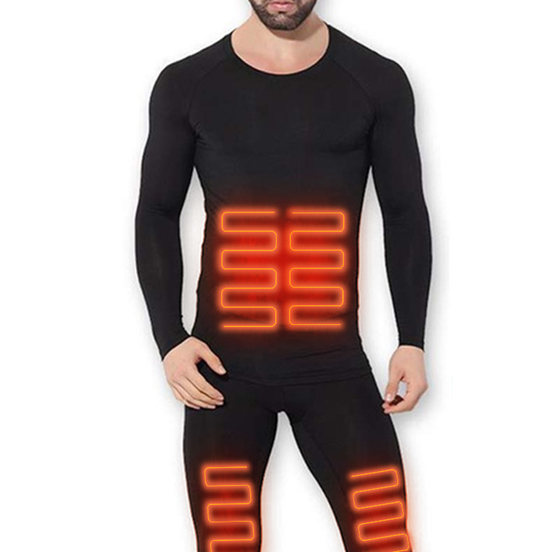 Thermal Heated Underwear for Men Women Winter Heating Ultra Soft Lightweight Thick Long John With Baselayer for Outdoors Sports