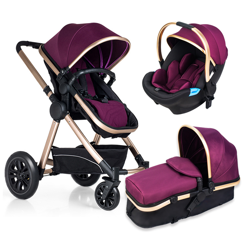Европейский стиль Роскошная детская коляска, Cobabies складной зонт 3 в 1 детская коляска/