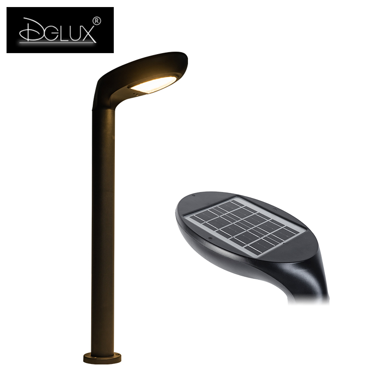 Energy Saving Solar Power Panel Waterproof Dust Protection Battery Builtin 7W LED Lawn Lamps