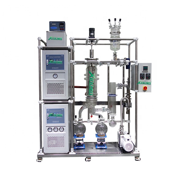 short path hemp oil wiped film evaporator molecular distillation for hot selling