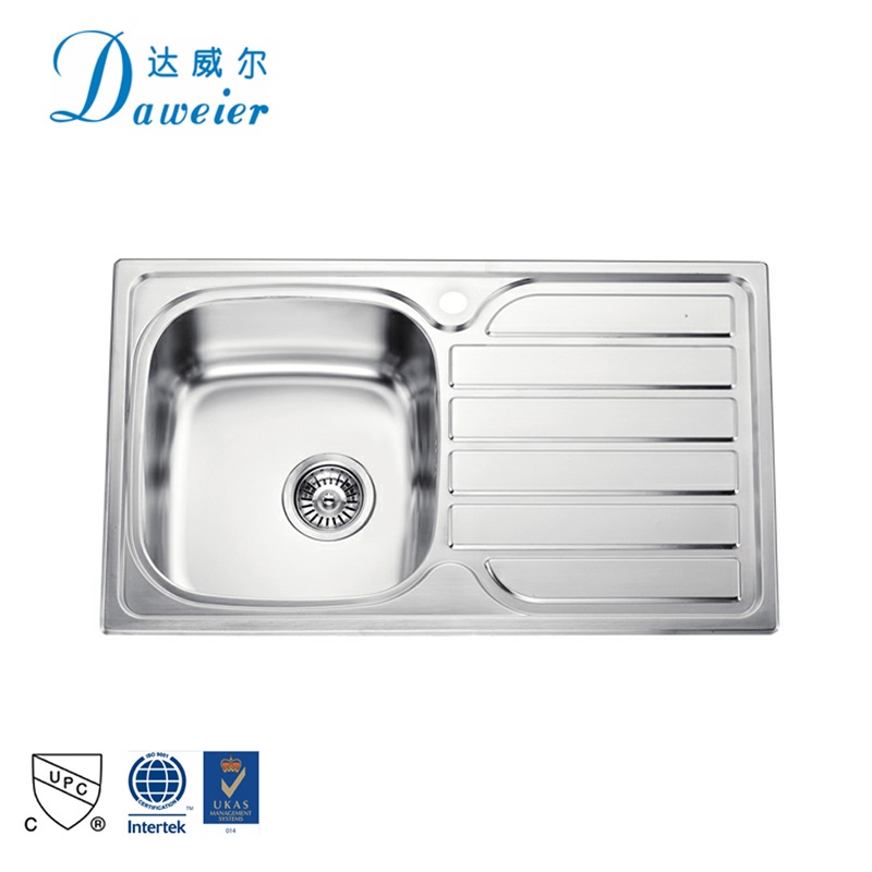 Modern Polished Satin Rectangular Undermount Countertop Kitchen Sink Single Bowl Stainless Steel Sink Kitchen Sink