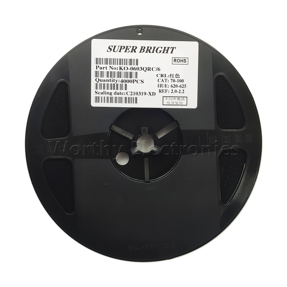 Поддержка BOM котировки SMD Светодиодная лампа шарик лента LED 0603 красный свет красный Выделите 1,6*0,8 мм