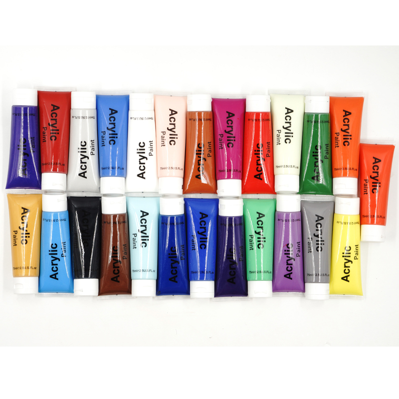 Non Toxic&Vibrant Colors Rich Pigments Non Fading Painting Colours Acrylic Paint Set with Good Price For Artist Canvas Painting