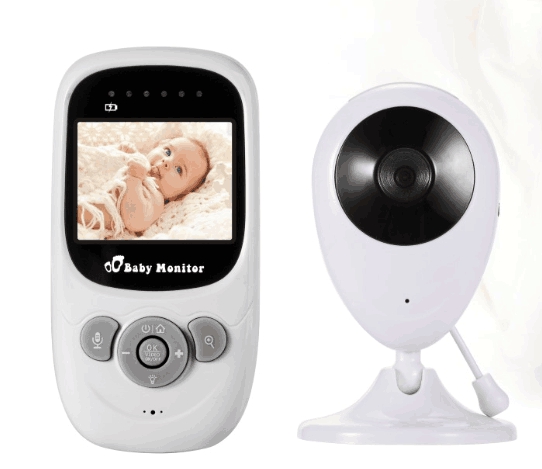 Baby Monitor Night Vision Security Camera Wireless Intercom 2.4 Inch Audio Video Camera Temperature Detection
