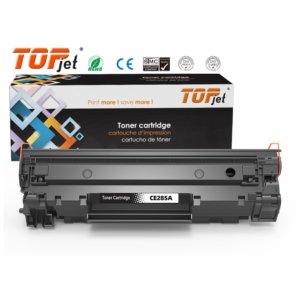Topjet CE285A 285A 285 85A Black Laser Toner Cartridge Universal Compatible For HP m1132 m1120 1102 1102W 1005 1212 1536 Printer
