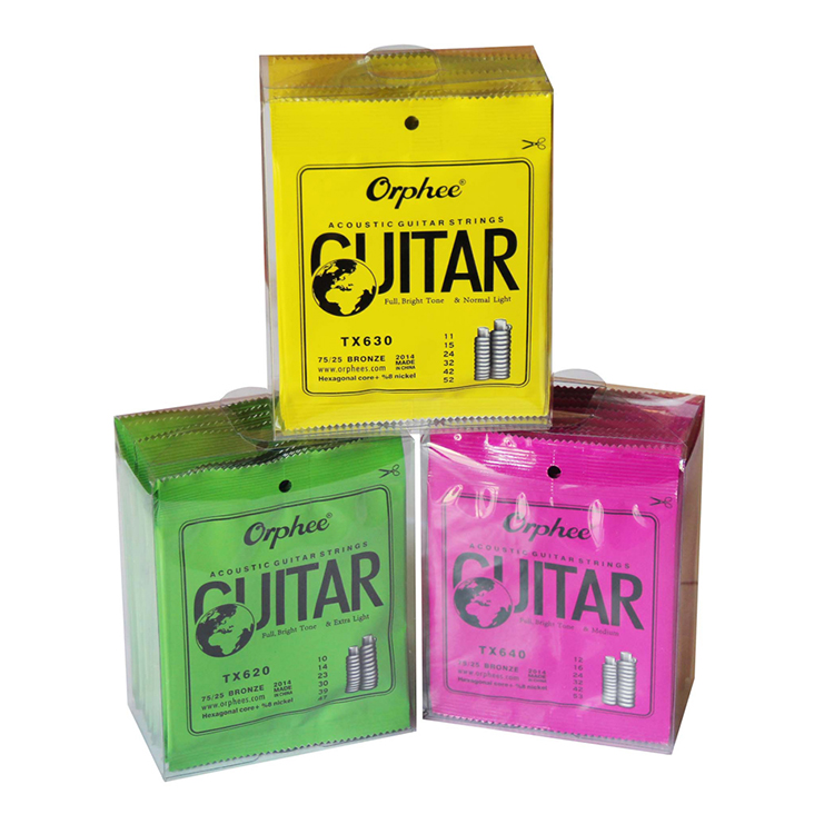 Orphee TX630 011-052 Струны для акустической гитары Шестигранный сердечник + 8% никель-бронза Яркий тон Дополнительные Легкие аксессуары для гитары
