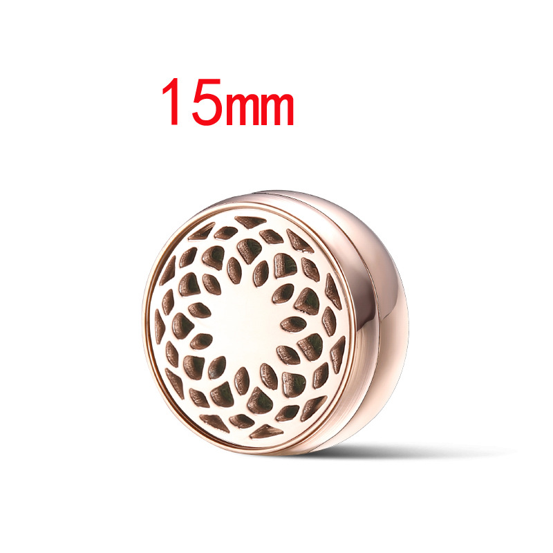 Essential Oil Diffuser Lockets for Face Masking Magnetic Clip Aromatherapy Locket Air Freshener Stainless Steel pendant