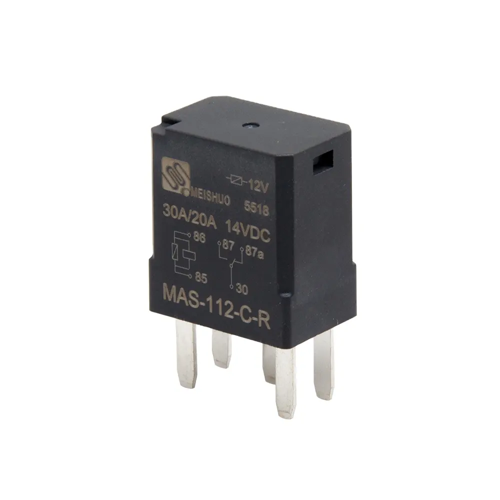 Meishuo MAS-112-C-R ISO relay 12v 30a 20A  pin auto relais for car 14VDC