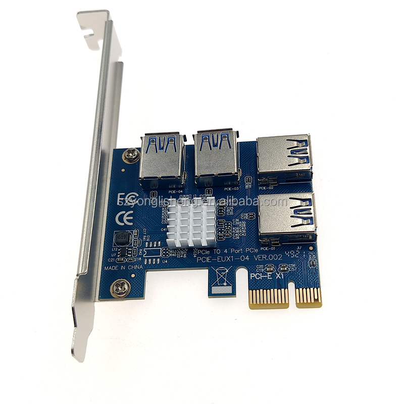 Заводская pcie от 1 до 4 PCI-Express карта расширения от 1x до 16x множитель карты для графического процессора