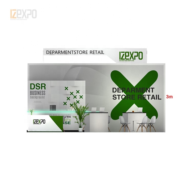 IZEXPO 30 минут простая настройка девушка портативный стенд торговая ярмарка