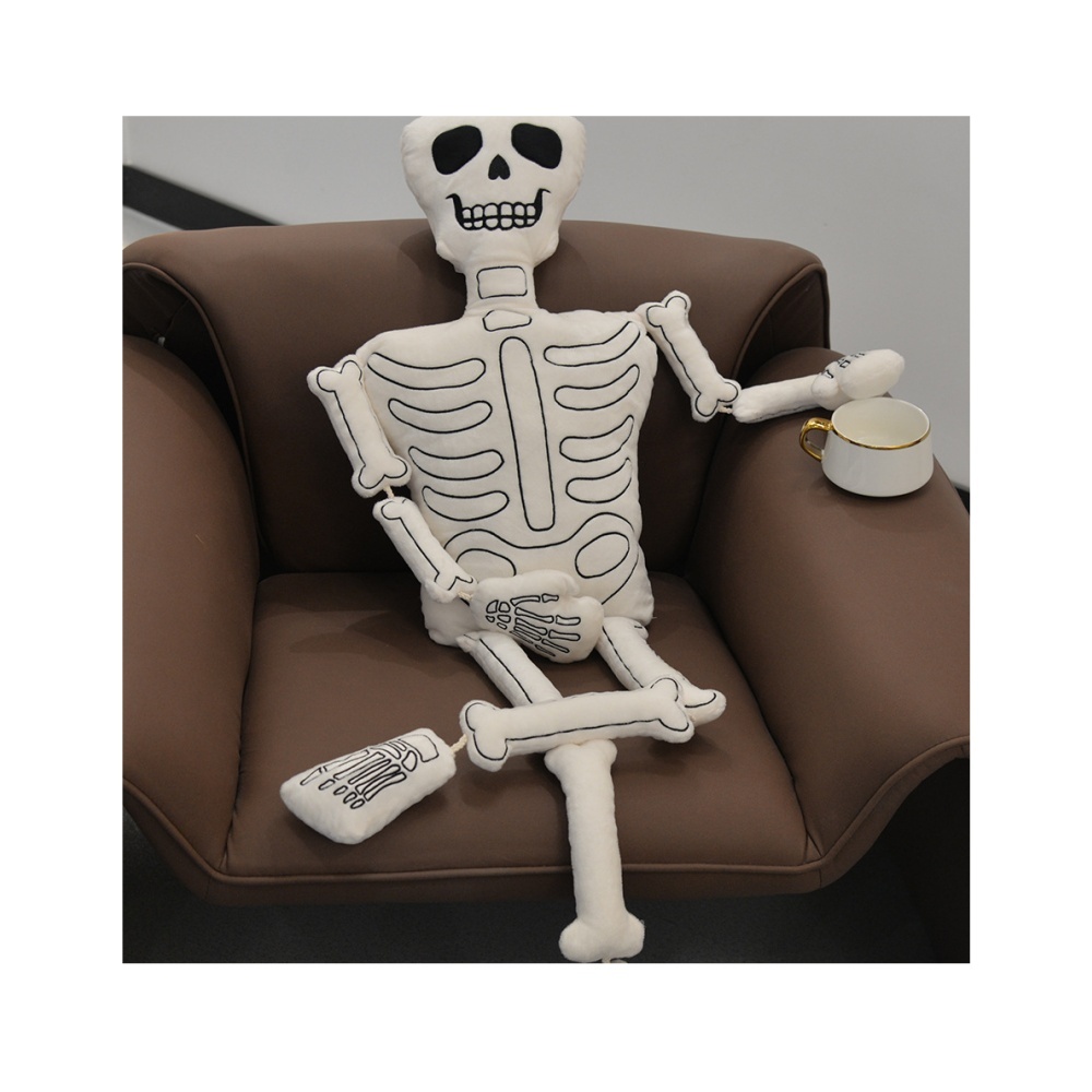 Wholesale Mr Bones Skeleton Halloween White Bone Skeleton Plush Toy Stuffed Doll