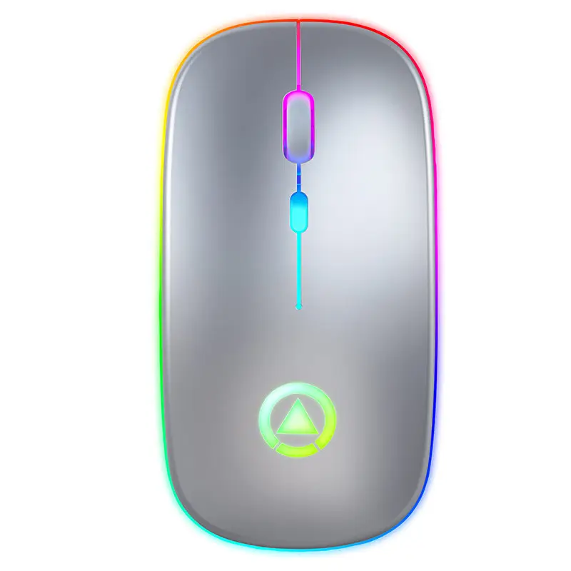 Travelcool Mini Rechargeable Mouse Wireless Ultra-Thin Silent Mute LED Lights Computer Laptop Rechargeable Wireless apple Mouse