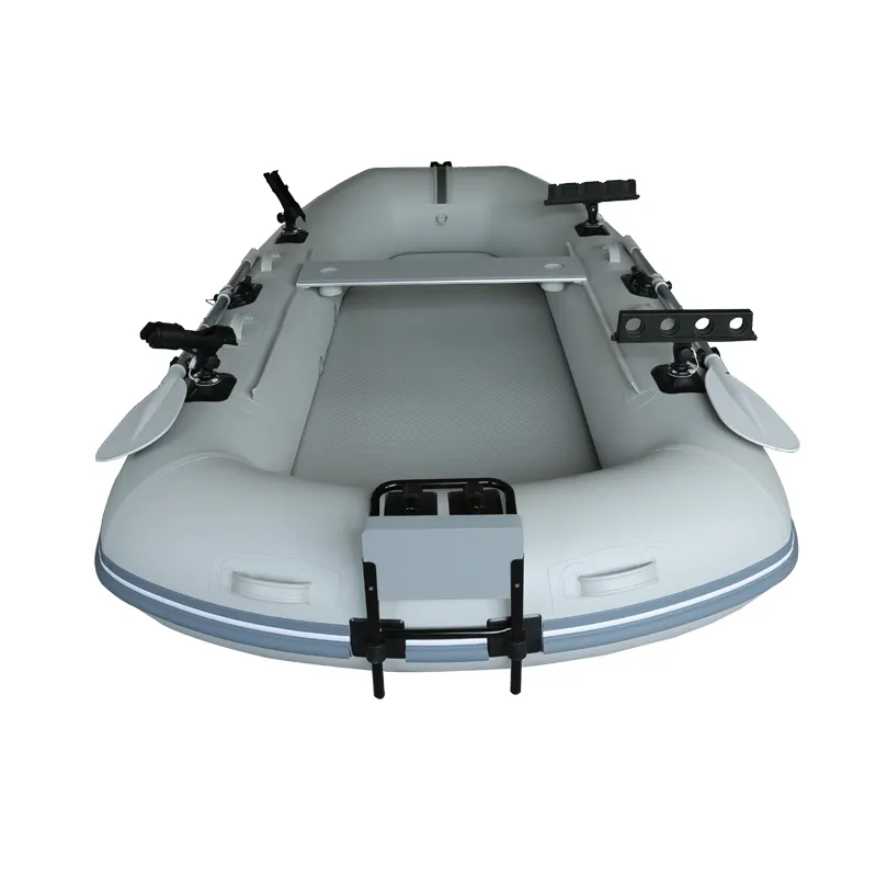 hot sale 2.9m inflatable fishing boats 1 person belly boats with motor bracket -290