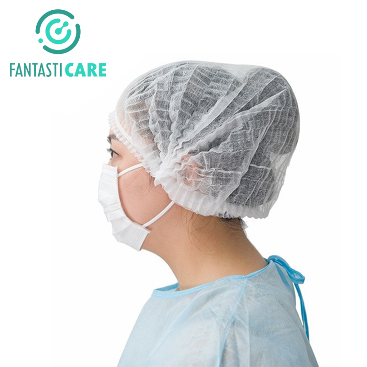 OEM медицинская крышка головы Bouffant нетканые одноразовые хирургические крышки головы клип