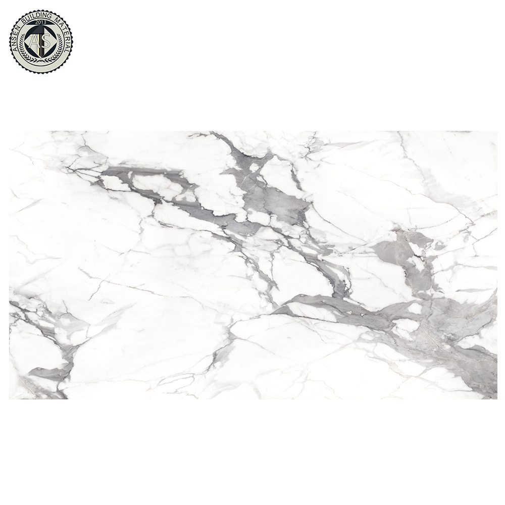 Prefabricated quartz kitchen countertop 3D Ink Printed 30mm thickness engineered artificial quartz stone
