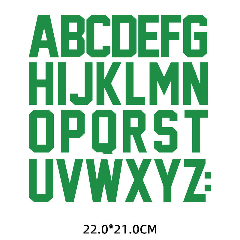 Heat transfer letters and numbers custom heat transfers sticker printing for t shirt heat transfers