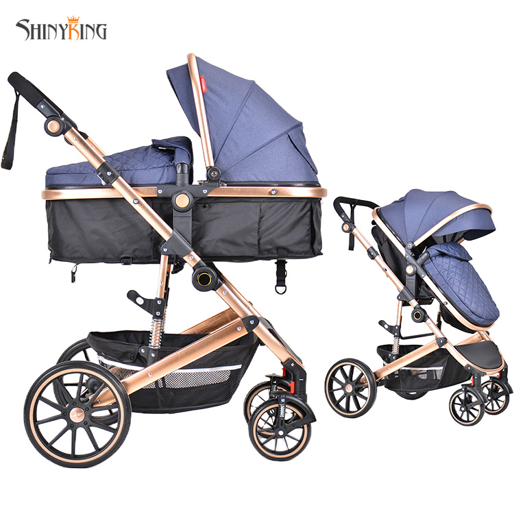Luxury Travel System Foldable Kids Trolley Carriage Buggy Pushchair Poussette Bebe Pram Strollers Walkers Carriers Baby Stroller