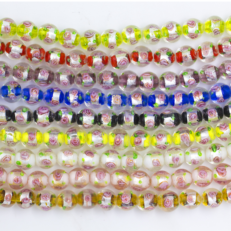 2024 Hot Sale High Quality 10MM Crystal Lampwork Glass Beads Crystal Stone Beads for Jewelry Making