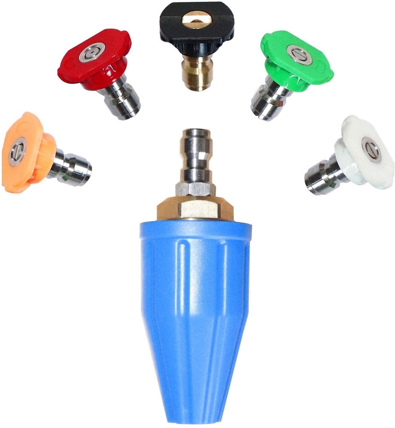 4000 PSI Turbo Nozzle High Pressure Washer Quick Connect Rotating-Rotary Spray Rotary Nozzle