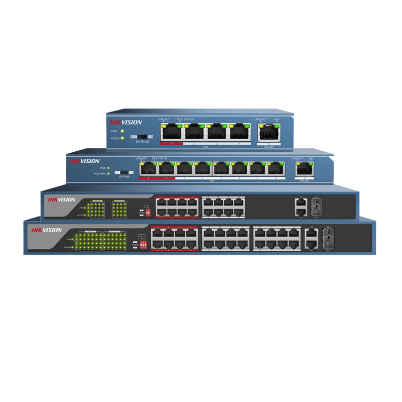 HIK Poe гигабитный управляемый коммутатор, профессиональный коммутатор Poe с 26 портами, технология Sonoff, оригинальный PFS4210-8GT-150 8-портовый 16-портовый