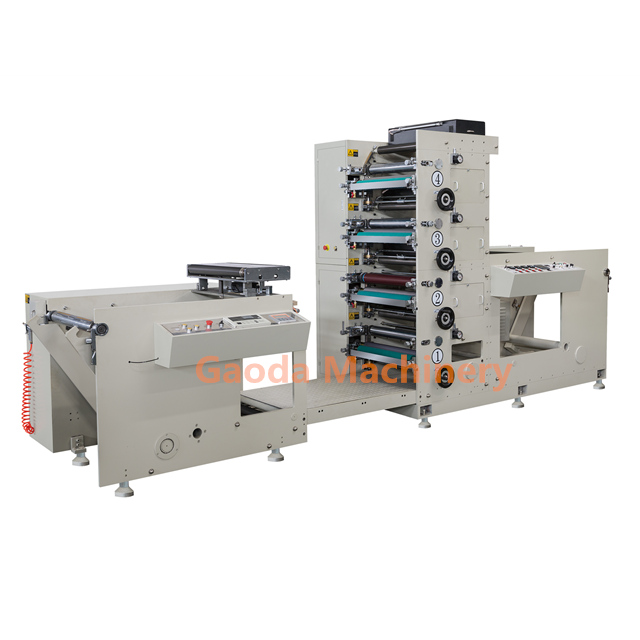 GD-650 четыре цвета печатная машина Flexo бумаги, высокая скорость, для бумаги машина для изготовления трубочек для машины из Китая