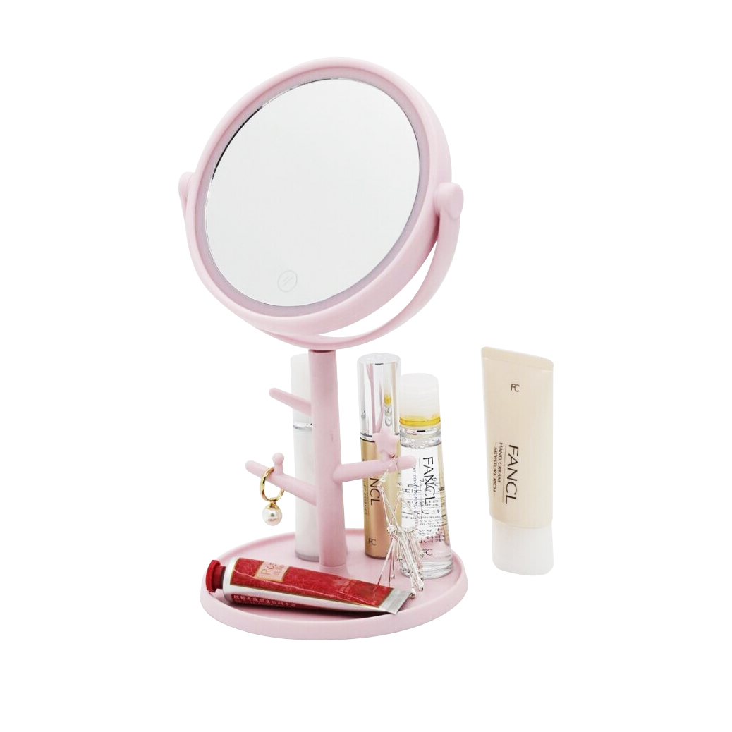 Mirror light storage box Cosmetic mirror lamp with Jewelry case