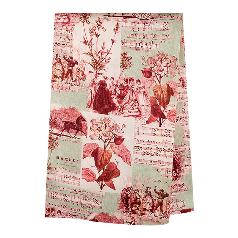 New pattern 16/19/30MM silk fabric 100% pure silk satin digital printed fabric for women silk dress pajama
