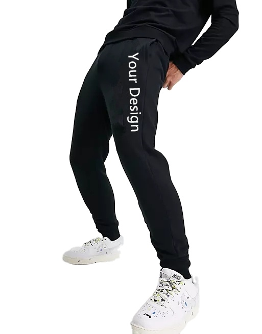 High Quality Custom Track Pants Men Trousers Man Slim Fit Pant Men's Fashion Casual Black Graphic Jogger