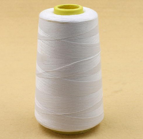 Raw White Spun Polyester Yarn For Sewing Thread