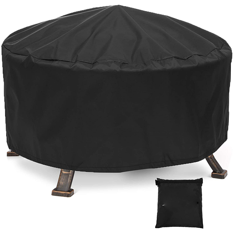 Round 36" Waterproof 600D Heavy Duty Patio Fire Bowl Cover Fire Pit Cover