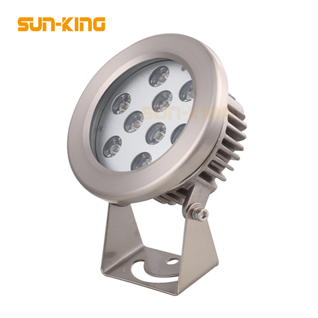 Снаружи 12V 24V 3 в 1 круглый открытый спа-бассейн rgb красный зеленый желтый ip68 Светодиодный прожектор Светодиодный подводный фонтанная лампа 9 Вт 9x3W 27W