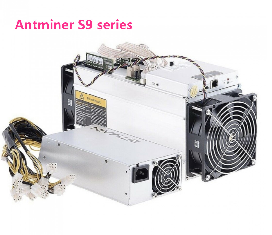 Bitmain Antminer S9 S9i S9j s9k 13.5t 14t used 13.5th 14th with PSU Power Supply antiminer asic mining machine BTC miner