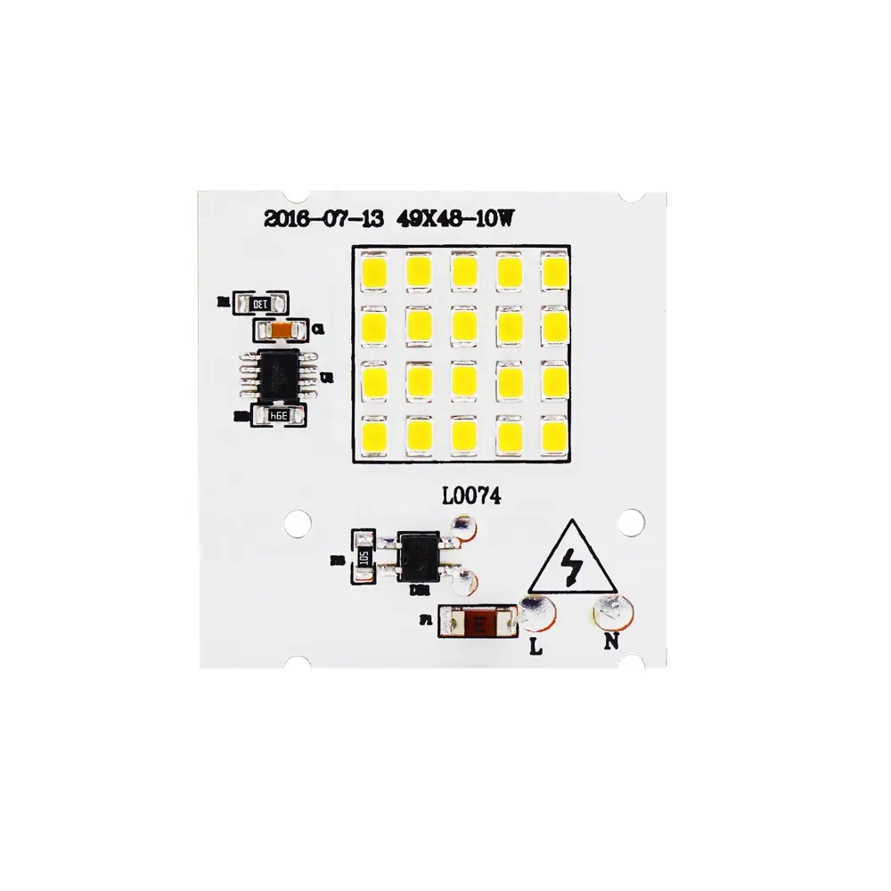 220 В SMD2835 чип светодиодная лампа 10 Вт Smart IC SMD чип