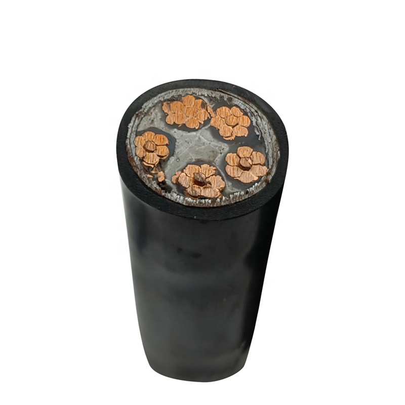 Low voltage 0.6/1 kV unarmoured 5 cores Cu/XLPE/ PVC or HDPE power cable 35mm2 50mm2 75mm2